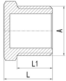 سدادة سداسية (طبة) نحاسية HS330-012