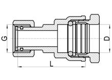 موصل حنفية مستقيمة C×FI، HS150-011