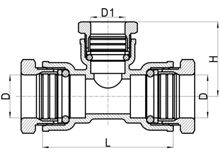 تي ضغط نقاص C×C×C، HS150-015