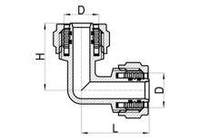 كوع متساوي C×C، HS210-005