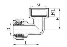 كوع مقلوظ (أنثى) C×FI، HS230-005