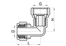 كوع صامولة دوارة، HS230-012